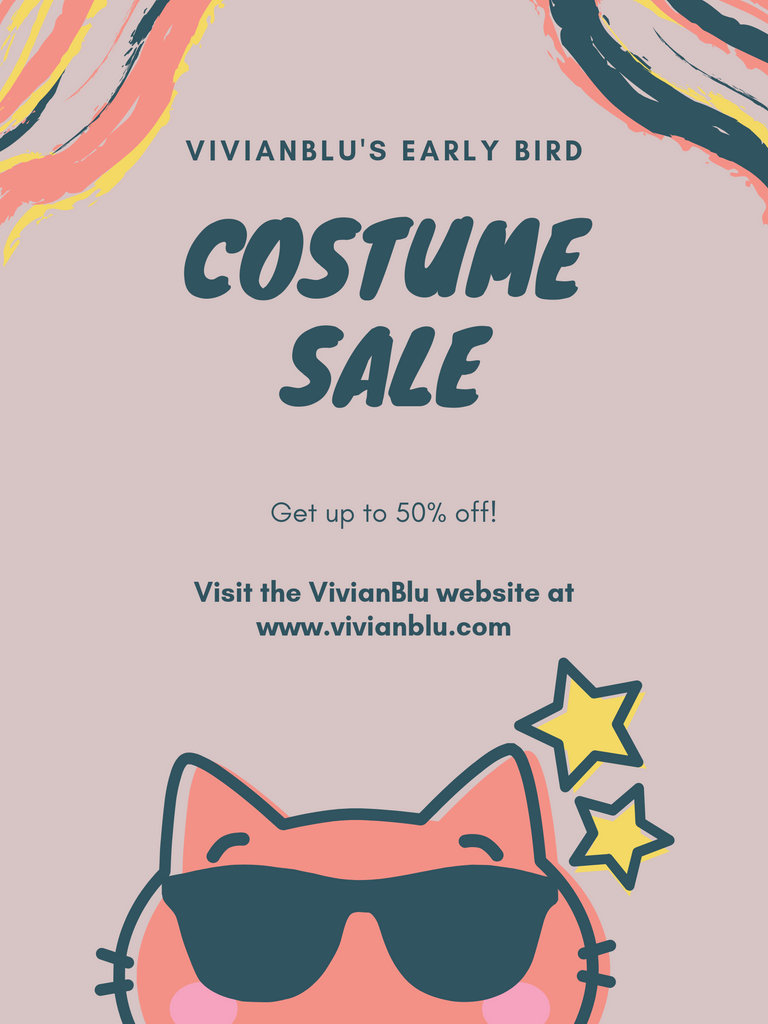 50% Off Early Bird Costume Sale